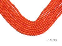Wholesale 6mm Round Orange Coral Beads Loose String