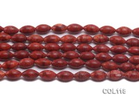 Wholesale 8x13mm Oval Red Sponge Coral Beads Loose String