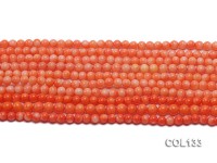 Wholesale 4.5-5mm Round Orange Coral Beads Loose String