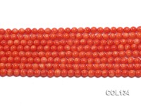 Wholesale 5-5.5mm Round Salmon Pink Coral Beads Loose String