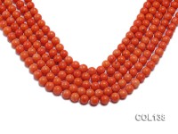 Wholesale 8mm Round Salmon Pink Coral Beads Loose String