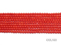 Wholesale 5-6mm Round Orange Coral Beads Loose String