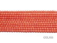 Wholesale 5mm Round Pink Coral Beads Loose String