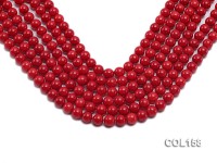 Wholesale 8.5-9mm Round Red Coral Beads Loose String