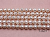 9-10mm High-quality Perfectly Round Pink Seawater Pearl String