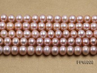 Wholesale 8.5x10mm  Lavender Flat Cultured Freshwater Pearl String