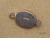 9*12mm Delicate Single-strand Sterling Silver Clasp