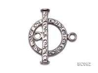 22mm Single-strand Sterling Silver Toggle Clasp