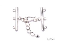 31mm Three-strand Sterling Silver Clasp