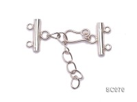 16mm Double-strand Sterling Silver Clasp