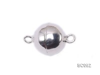 10mm Single-strand Magnetic Sterling Silver Ball Clasp