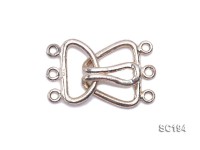 15*26mm Three-strand Sterling Silver Clasp
