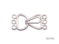 10*20mm Three-strand Sterling Silver Clasp