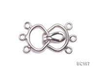 13*25mm Three-strand Sterling Silver Clasp