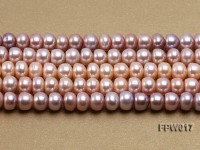 Wholesale 7.5x10mm Flat Freshwater Pearl String