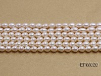 Wholesale 5.5x7mm Classic White Rice-shaped Freshwater Pearl String