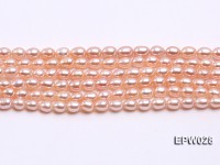 Wholesale 5×6.5mm Rice-shaped Freshwater Pearl String