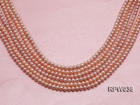 Wholesale & Retail 6-7mm Pink Round Freshwater Pearl String
