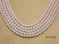 Wholesale High-quality 8-9.5mm Classic White Round Freshwater Pearl String