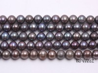 Wholesale 10-11mm Black Round Freshwater Pearl String