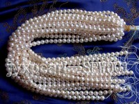 7.5-8mm White Round Seawater Pearl String