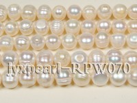 Wholesale 9-10mm Classic White Round Freshwater Pearl String