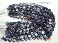Wholesale 13mm Black Rhombic Cultured Freshwater Pearl String