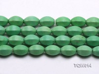 Wholesale 13x18mm Faceted Oval Green Turquoise Beads String
