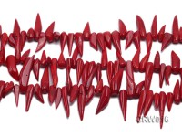 Wholesale 10-30mm Chili-shaped Red Coral Sticks Loose String