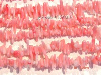 Wholesale 4-10mm Irregular Pink Coral Chips Loose String