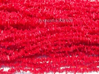 Wholesale 8-10mm Irregular Red Coral Chips Loose String