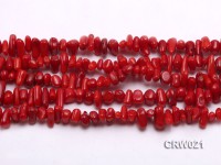 Wholesale 7-11mm Irregular Red Coral Chips Loose String