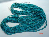 Wholesale 4-5mm Baroque Blue Turquoise Chips String