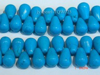 Wholesale 10x16mm Drop-shaped Blue Turquoise Beads String