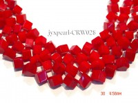 Wholesale 8.5mm Cubic Red Coral Beads Loose String