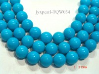 Wholesale 14.5mm Round Blue Turquoise Beads String