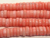 Wholesale 4x9mm Flat Pink Coral Beads Loose String
