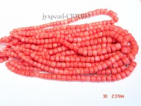 Wholesale 9-13mm Pillar-shaped Pink Coral Beads Loose String
