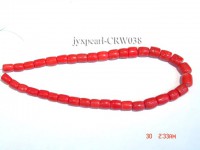 Wholesale 9.5-15mm Pillar-shaped Pink Coral Beads Loose String
