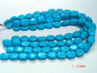 Wholesale 15x19mm Oval Blue Turquoise Beads String