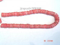 Wholesale 4×14.5mm Flat Pink Coral Beads Loose String