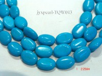Wholesale 12x17mm Oval Blue Turquoise Beads String