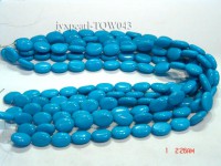 Wholesale 12x17mm Oval Blue Turquoise Beads String