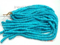 Wholesale 9mm Wheel-shaped Blue Turquoise Beads String