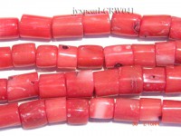 Wholesale 8×8.5mm Pillar-shaped Pink Coral Beads Loose String