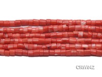 Wholesale 7×7.5mm Pillar-shaped Pink Coral Beads Loose String