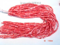 Wholesale 5.5x8mm Pillar-shaped Pink Coral Beads Loose String