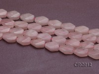Wholesale 15x22x8mm Irregular Faceted Rose Quartz Beads String