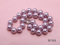 14mm purple round the south seashell pearl necklace
