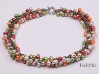 5-8mm Multi-color Cultured Freshwater Pearl Necklace